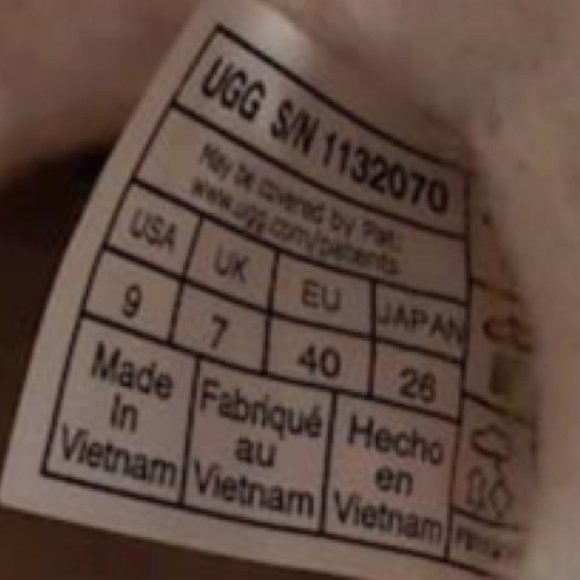 UGG Raincloud Clear Natural Waterproof Rain Boots, Sz 9 - Picture 9 of 9